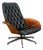 Mid Century Modern Lounge Chair Plycraft Mr Tufted Black Swivel George Mulhauser For Sale