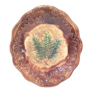 Antique Majolica Fern Bowl For Sale