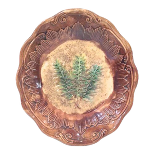 Antique Majolica Fern Bowl