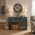 1990s 53" Distressed Dark Ink-Blue Drawers Narrow Console Credenza Table For Sale - Image 5 of 14