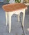 French Provincial Painted Side Table W Faux Marble Top For Sale In Los Angeles - Image 6 of 6