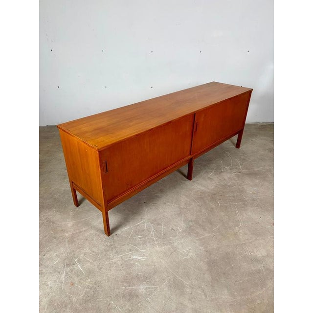 Teak Sideboard with Sliding Doors by Gianfranco Frattini, 1957 For Sale - Image 6 of 12
