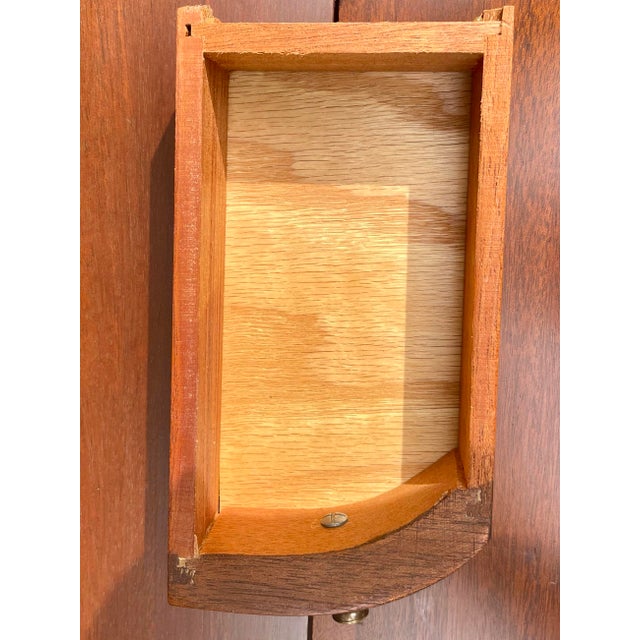 Mid-Century Maddox of Jamestown Mahogany Slant Front Secretary Desk For Sale - Image 11 of 18