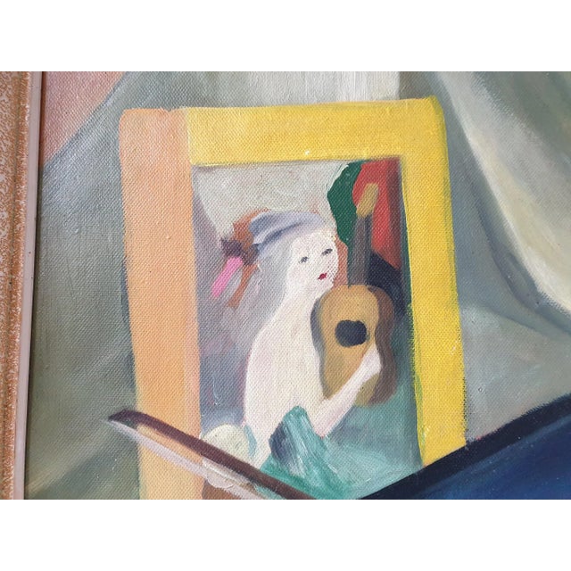 Still Life with Violin by C. Noël For Sale - Image 6 of 10