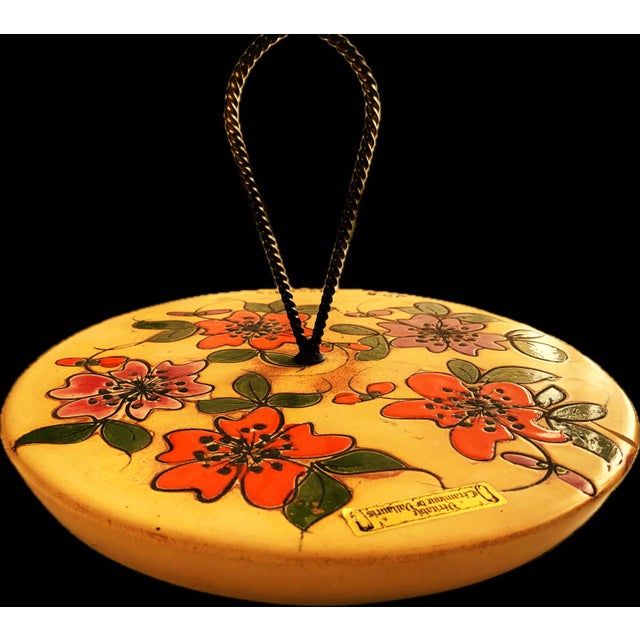 Unique Aeristic Signed Vallauris Pottery Vallauris, a city in southern France known for its artistic pottery. Hand-painted...