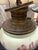 White 1930s Victorian Hand Painted Floral Roseart Shade Banquet Lamp 35in For Sale - Image 8 of 8