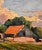 Minas Avetisyan- Red Roof Top Farm House in an Armenian Landscape-Oil Painting For Sale In Los Angeles - Image 6 of 12