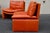 Series 5 Lounge Chairs in Cognac Orange Leather, 1970s, Set of 5 For Sale - Image 11 of 18