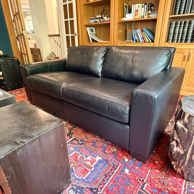 DWR American Leather Sofa For Sale In Washington DC - Image 6 of 6