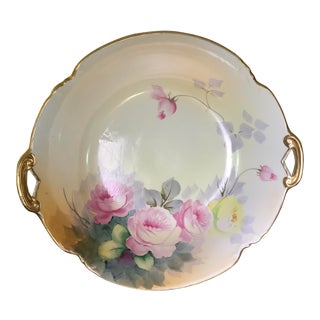 Hand Painted Nippon Centerpiece Bowl For Sale