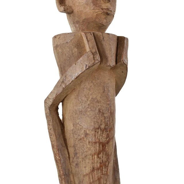African Early 20th Century Mumuye Wood Figural Sculpture Nigeria For Sale - Image 3 of 7
