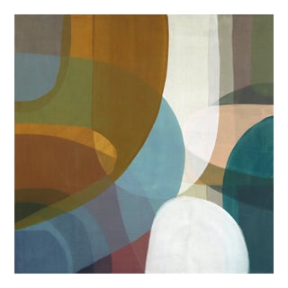 Revival-Refraction - Original Luminous Multicolor Abstract Acrylic Painting on Canvas For Sale