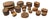 Antique Oak and Ash Ships Blocks, 1800s, Set of 18 For Sale