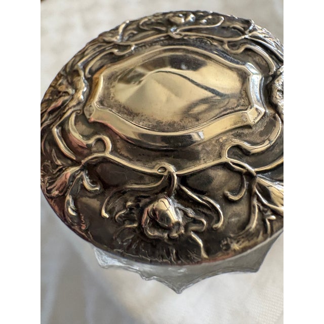 Late 19th Century Sterling Silver Topped Powder Jar For Sale - Image 11 of 11