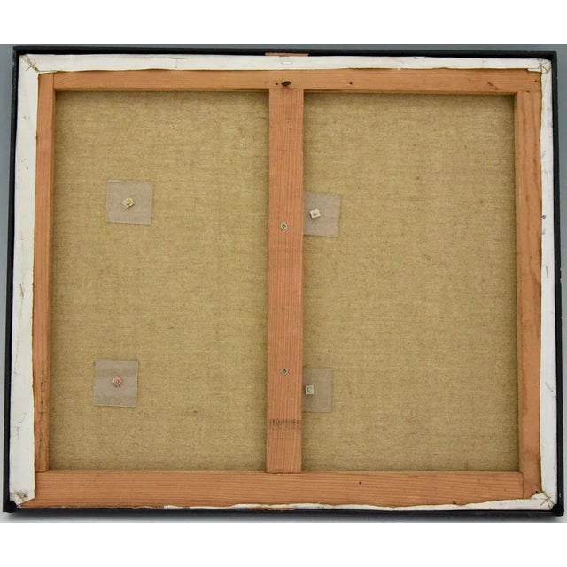 Mid-Century Abstract Painting with Acrylic Glass by André Pailler, France, 1970 For Sale - Image 6 of 7