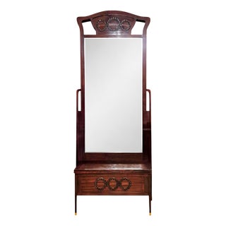 Art Nouveau Mirror with Console, 1890s For Sale