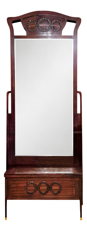 Art Nouveau Mirror with Console, 1890s