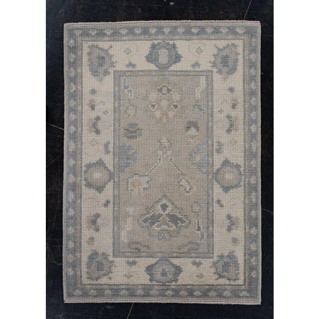 Turkish Oushak Rug 2'3" x 3'2" For Sale In Houston - Image 6 of 6