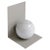 Contemporary Handmade Metal Bookend with Sphere in White Carrara Marble from Fiam For Sale - Image 3 of 3