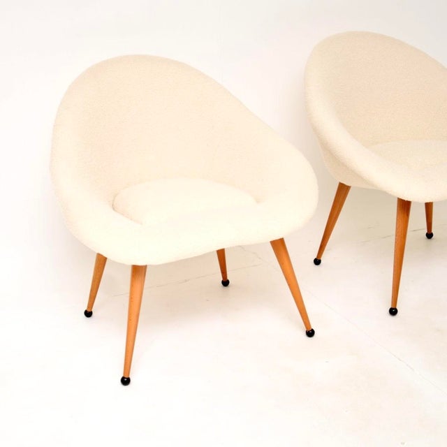 1960s Vintage French Pod Armchairs, 1960s, Set of 2 For Sale - Image 5 of 11