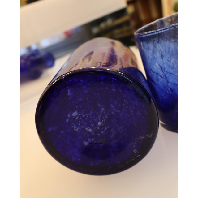 Murano Blown Glass Millebolle Bottle from Manifattura Di Murano, 1960s, Set of 2 For Sale - Image 12 of 13