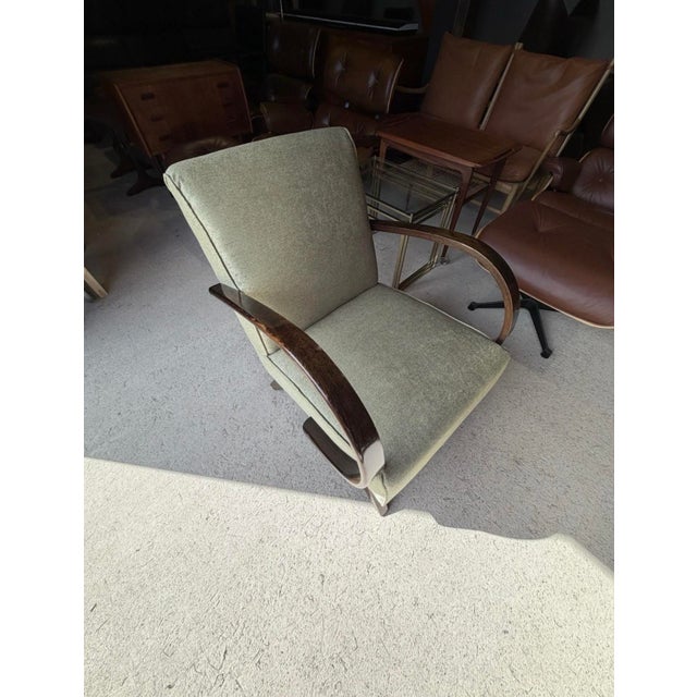Bentwood Lounge Chair by Jindrich Halabala For Sale - Image 12 of 14
