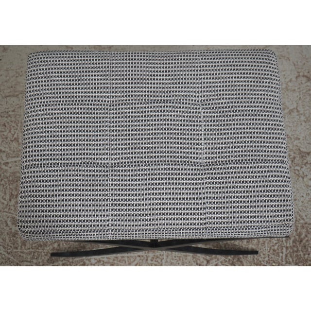 1990s Theodore Alexander Pair of Iron Base Ottomans For Sale - Image 5 of 13