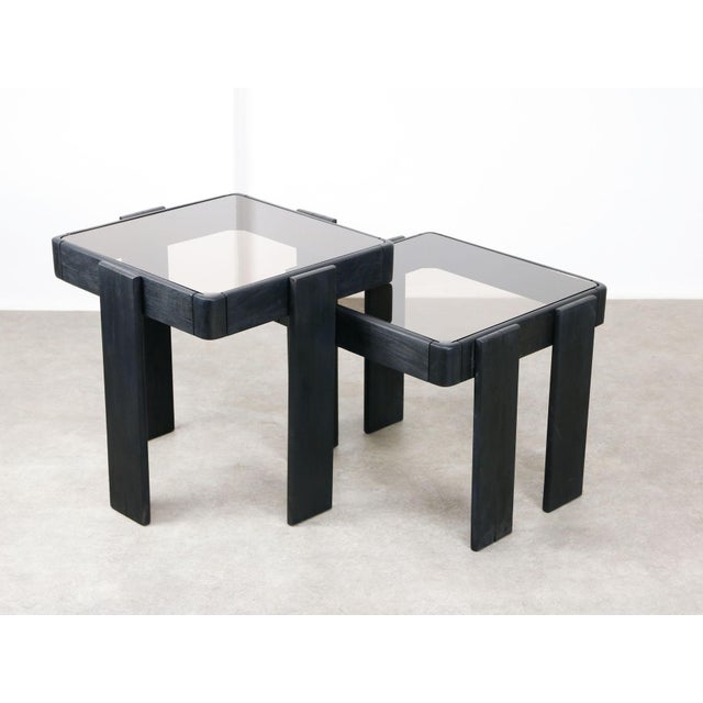 Vintage Nesting Tables by Gianfranco Frattini, 1970s, Set of 2 For Sale - Image 3 of 18