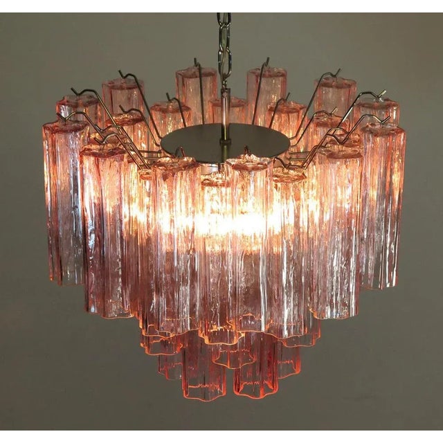 Tronchi Chandeliers in the Style of Toni Zuccheri for Venini, Murano, 1980, Set of 2 For Sale - Image 9 of 12