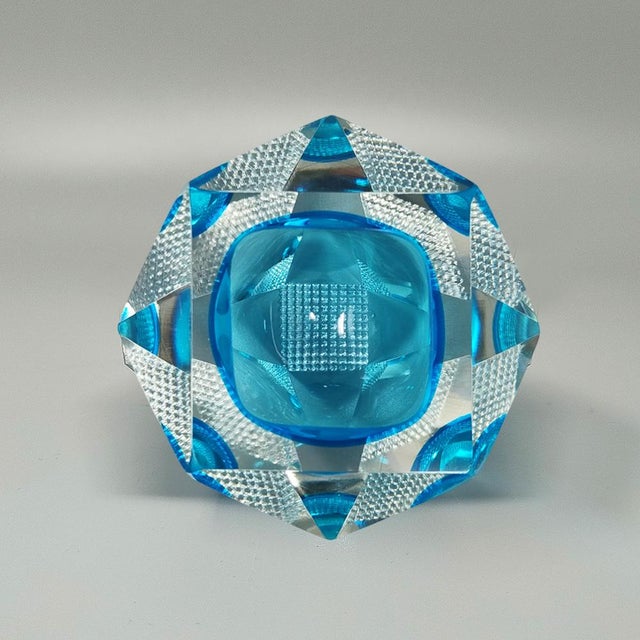 Mid-Century Modern Blue Ashtray or Catchall by Flavio Poli for Seguso, Italy, 1960s For Sale - Image 3 of 6