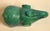 Vintage African Folk Art Carved Soapstone Ocean Green Elephant Figurine Animal For Sale - Image 11 of 13