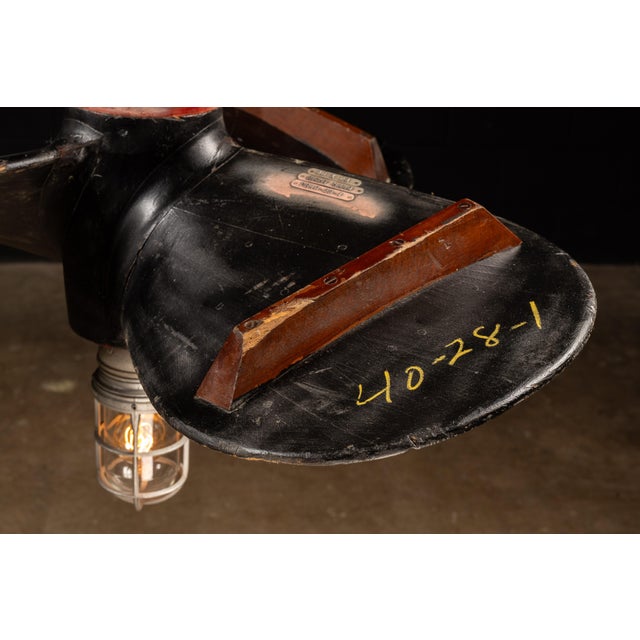 Early 20th Century Ship Propeller Mold Pendant Light For Sale - Image 4 of 8