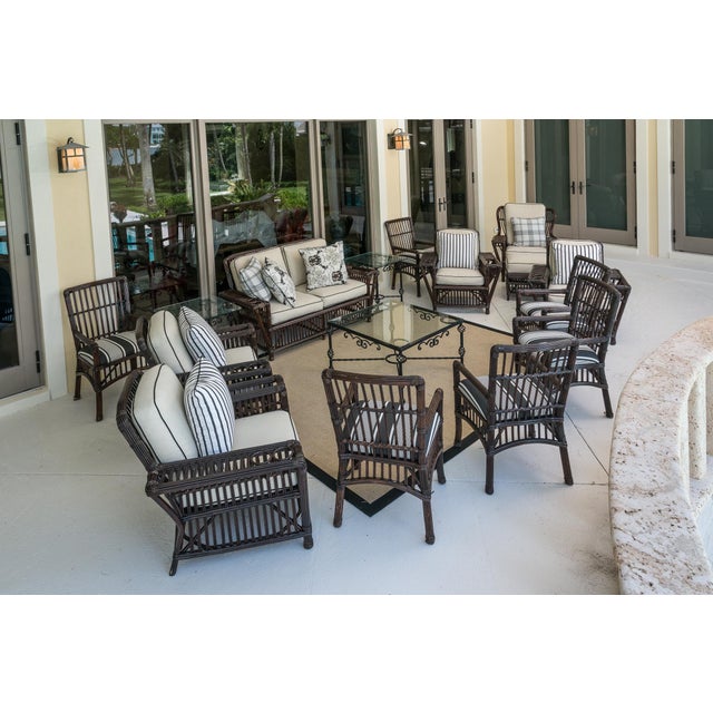 Pair French Giacometti Style Sculptural Forged Wrought Iron Side Tables With Glass Top, 1950s For Sale - Image 9 of 9