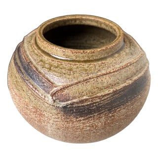 Chikuzen Koishiwara-Yaki Ikebana Vase by Yanase Sanemon, 1970s For Sale