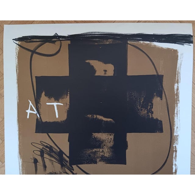 Original Hand-Signed Art Basel6'75 Exhibition Poster by Antoni Tapies For Sale - Image 5 of 9