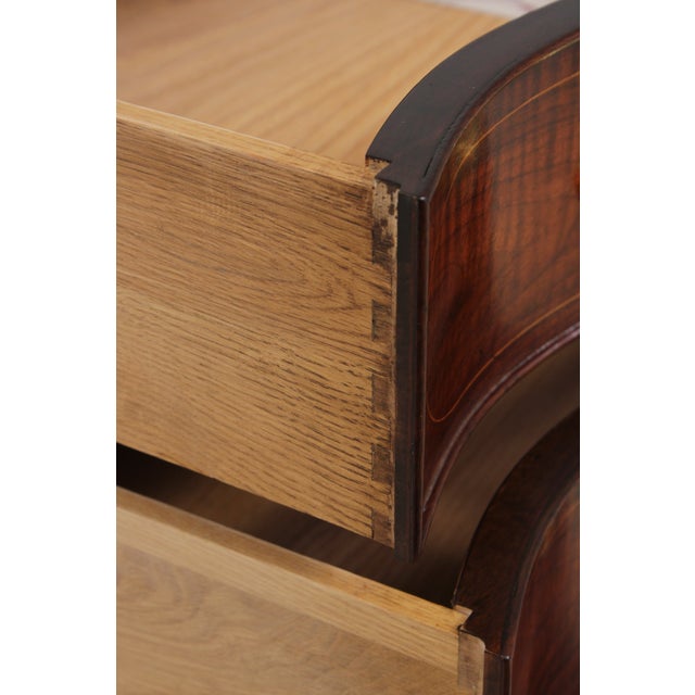 Wood Baker Inlaid Walnut Colonial Williamsburg Virginia Chest For Sale - Image 7 of 18