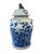 Chinoiserie Vintage Large Chinoiserie B & W Porcelain Ginger Jar W/Birds 24" H For Sale - Image 3 of 10