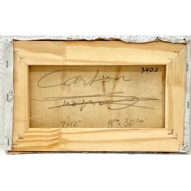 Textile Norman Carton, American Vivid Abstract Expressionist Art Oil Painting Norman Carton, Wpa Artist For Sale - Image 7 of 7