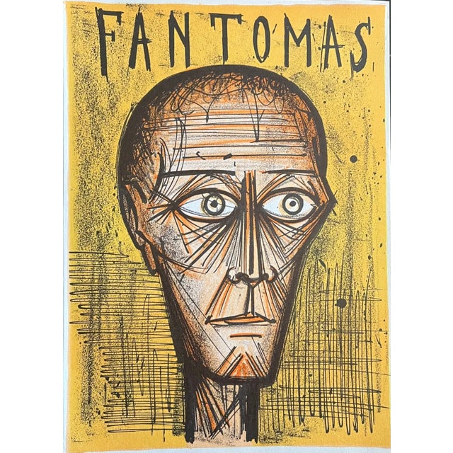 Artist: Bernard Buffet Country: France Title: Fantomas Medium: Original Lithograph Marks: Not Signed, not numbered...