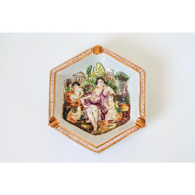 Mid 20th Century Vintage Capodimonte Porcelain Ashtray For Sale - Image 5 of 5