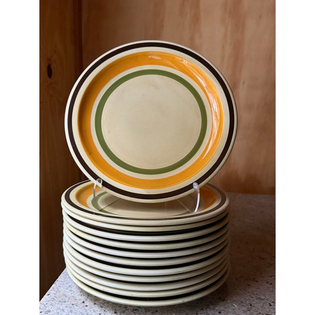 1960s Vintage Italian Stoneware Plates from Castellania Ceramica, 1960s, Set of 20 For Sale - Image 5 of 18