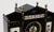 Antique French Black Marble and Hand-Painted Clock Garniture Set, Late 19th Cent For Sale In New York - Image 6 of 11