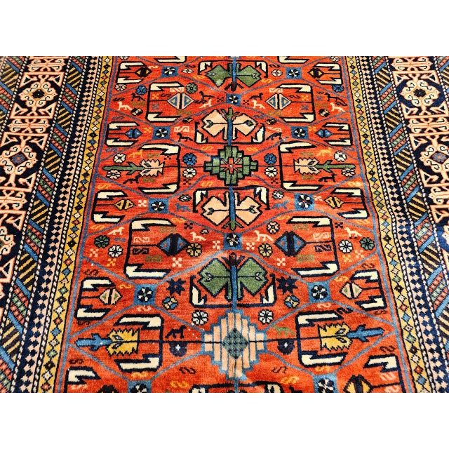 Antique Caucasian Shirvan Area Rug, Handwoven Wool, Prayer Pattern, 1890s, 4' x 5' For Sale - Image 10 of 16