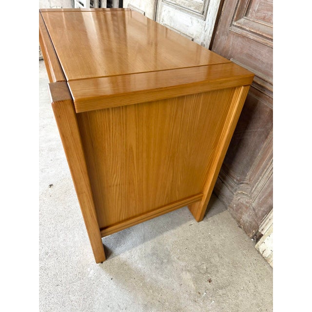 Elm Chest of Drawers in the style of Maison Regain, 1980s-1990s For Sale - Image 4 of 10