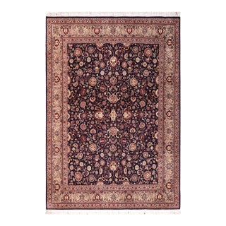 Floral 1990's Pak-Persian Blue/Gray Wool Rug - 8'2'' X 10'0'' For Sale