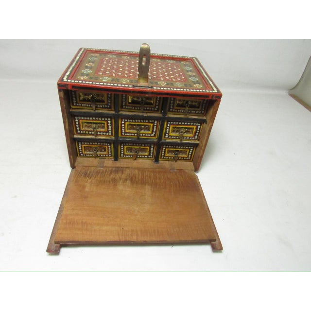 Painted Anglo Indian Collectors Box For Sale In San Francisco - Image 6 of 12