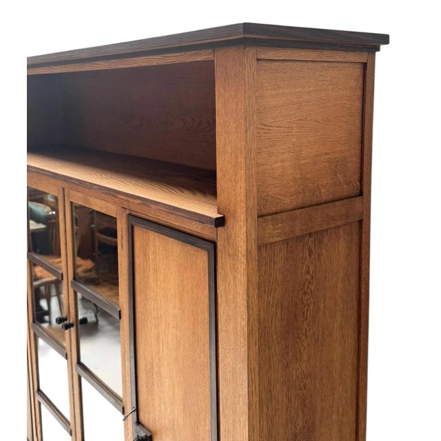 Vintage Art Deco Four-Door Bookcase, 1920s For Sale - Image 12 of 15