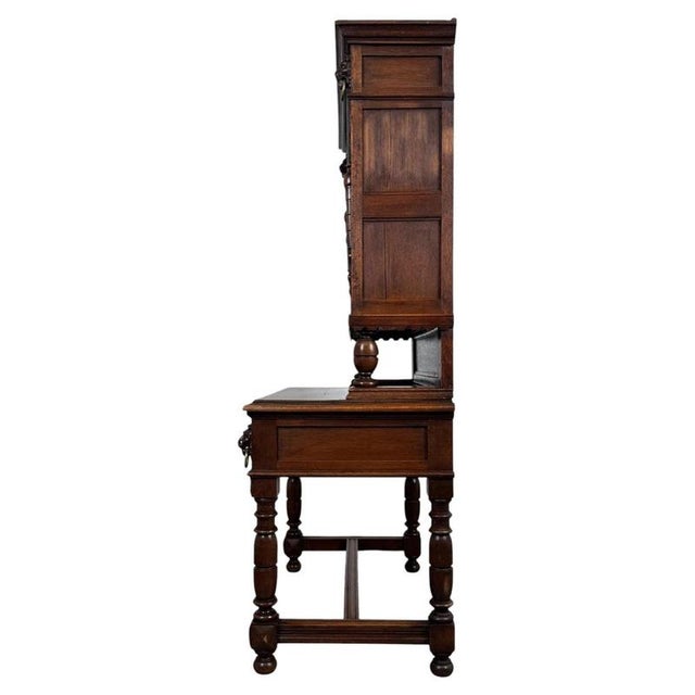 19th Century Jacobean Revival Copper and Oak Cabinet For Sale - Image 9 of 11