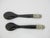 Brown Vintage Natural Horn Sterling Silver Floral Mounted Caviar Serving Spoon Set of 5 For Sale - Image 8 of 13