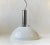 Italian Modern Ceiling Lamp in White Enamel and Chrome Plating, 1970s For Sale - Image 10 of 10